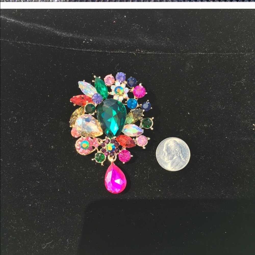 Statement Multicolored Brooch - Picture 2 of 4